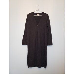 346 Brooks Brothers Womens M Gray Sweater Dress 100% Merino Wool Minimalist